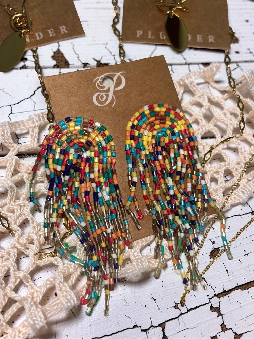 Plunder Jewelry Lot Of Earrings Necklaces Bracelets Lot of 10 Pieces New
